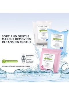 Marcelle Marcelle Biodegradable and Recyclable Ultra Gentle Makeup Removing Cloths, 25 Wipes  - Image 4