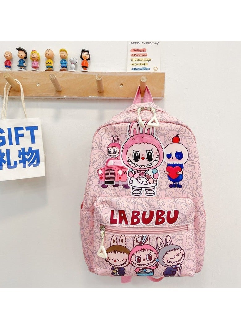 Labubu Children's Backpack New Cute Lightweight Backpack Large Capacity High Value Labubu Kindergarten Schoolbag 32*25*12CM - Image 1