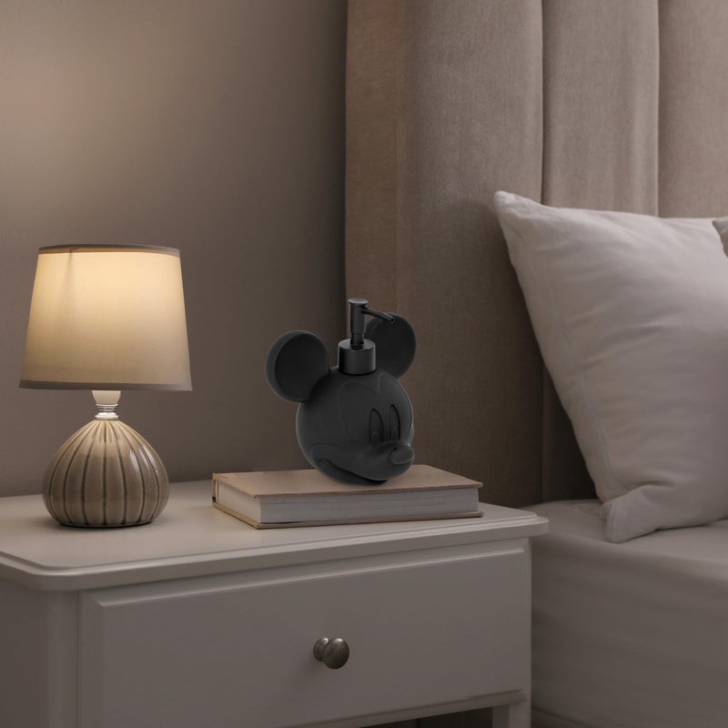 Jay Franco Disney Mickey Mouse Soap Dispenser - Black Resin Lotion Pump - Bathroom DÃ©cor - Image 4