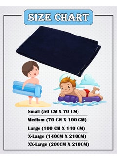BTfash BTfash Baby Waterproof Reusable Super Soft Fast Drying Mattress Protector Small Dark Blue  - Image 3