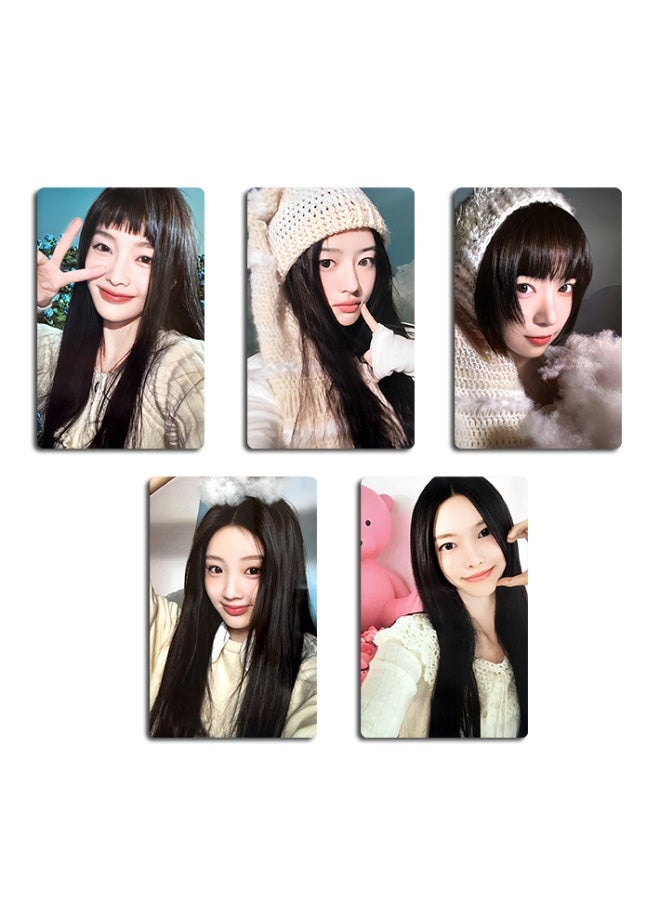 NIBEMINENT 5 Pcs Kpop ILLIT Super Real Me Lomo Cards Card For Fans Collection Gifts - Image 3