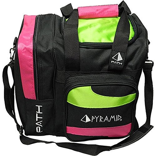 Pyramid Path Deluxe Single Tote - Hot Pink/Lime Green - Image 3
