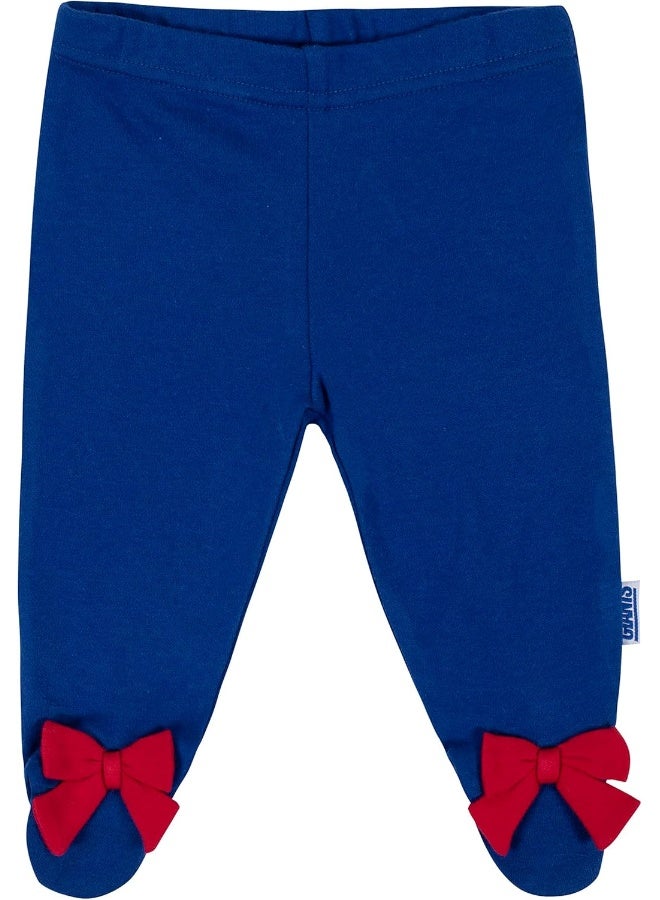 Gerber NFL Baby Girls 3 Pack Bodysuit Footed Pant and Cap Registry Gift Set  - Image 3