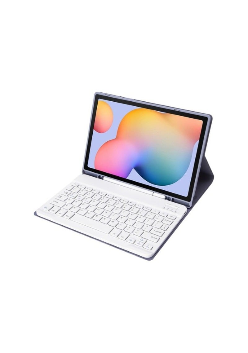 Tablet Case: Light Green Premium Leather, Built-In Bluetooth Keyboard - Precise Cutouts, Magnetic Closure for Samsung Tab S6 Lite for On-The-Go Productivity & Daily Tablet Protection - Image 4
