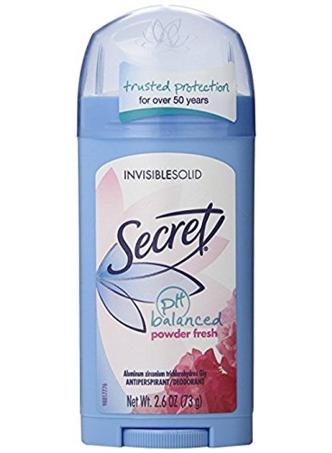 Secret Invisible Solid Powder Fresh Scent Antiperspirant & Deodorant 2.6 Oz (Pack of 8)