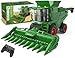 Uarzt Remote Control Combine Harvester Tractor Toy with Corn Head RC Tractor Toys for Kids 3 LightSpraySound124 Scale Farm Toy Combine Harvester for Kids Christmas Birthday Gift - Image 3