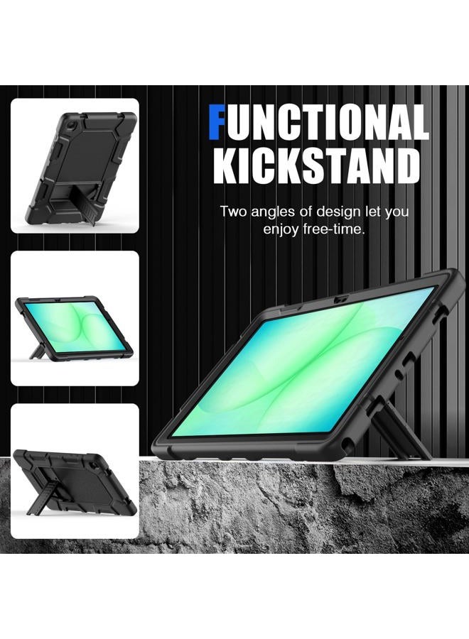 Azzsy Case for Samsung Galaxy Tab A9+/A9 Plus 11” 2024 Model (SM-X210/X216/X218), Heavy Duty Shockproof Rugged High Impact Protective Case, Black - Image 3