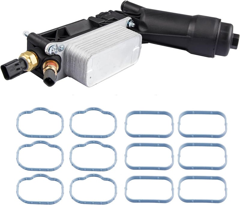 DOCAS Engine Oil Cooler Filter Assembly for 2011-2013 Chrysler Dodge Jeep 3.6L V6 - Image 1
