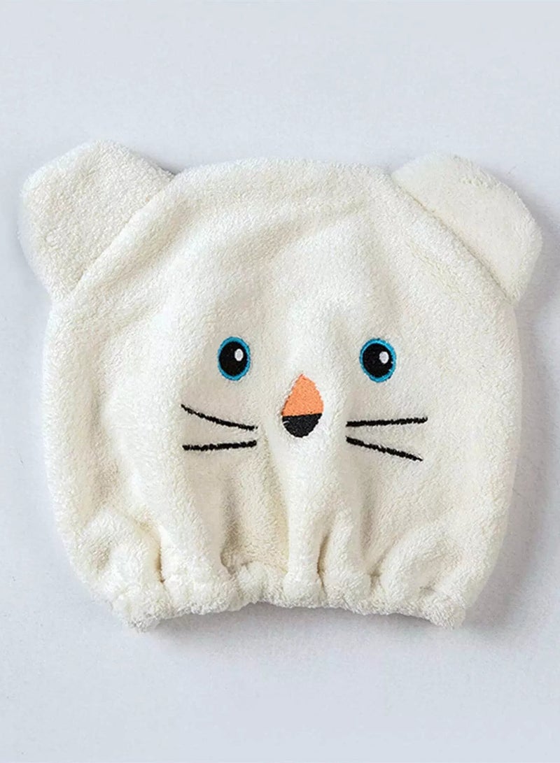 1pc Cartoon Bear Design Dry Hair Cap - Image 3
