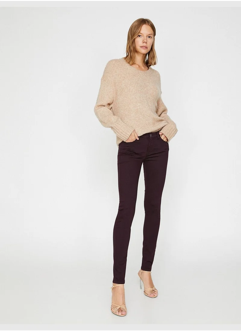 KOTON Slim Fit Trousers