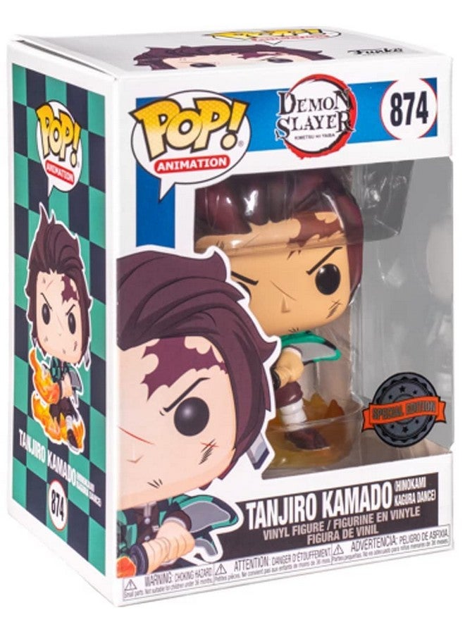 Funko Pop Demon Slayer Tanjiro Kamado with Flaming Blade - Image 1