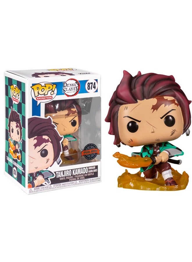 Funko Pop Demon Slayer Tanjiro Kamado with Flaming Blade - Image 2