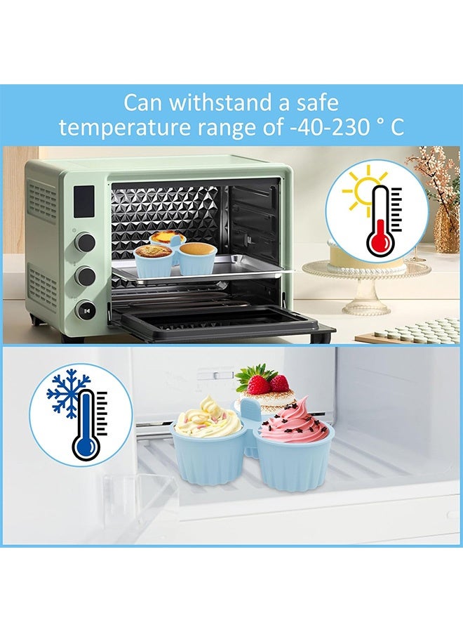 Quantum Silicone Egg Molds, Air Fryer Silicone Egg Molds, Reusable Silicone Baking Cups for Baking Cooking Accessories - Image 5