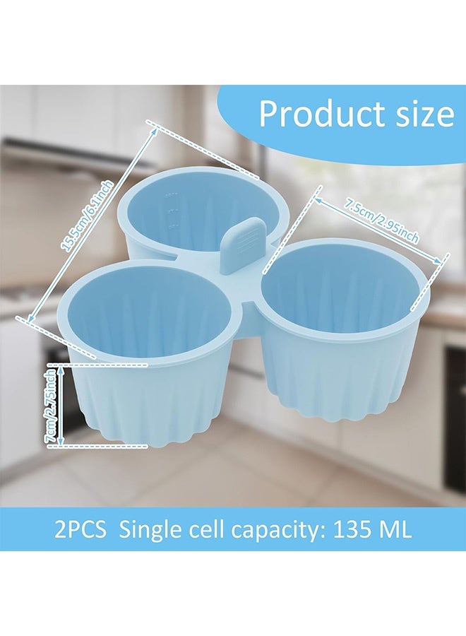 Quantum Silicone Egg Molds, Air Fryer Silicone Egg Molds, Reusable Silicone Baking Cups for Baking Cooking Accessories - Image 2