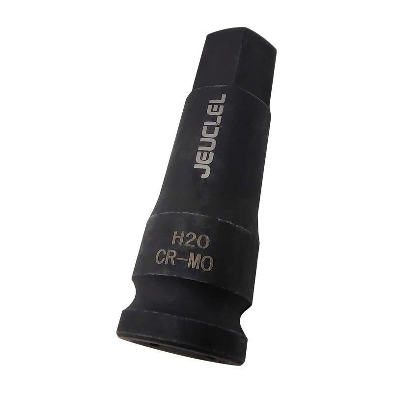 JEUCLEL 20mm Hex Impact Bit Socket, H20 1/2-Inch Impact Drive Allen Socket, Cr-Mo Steel Lengthen Hex Screwdriver Socket Adapter - Image 4
