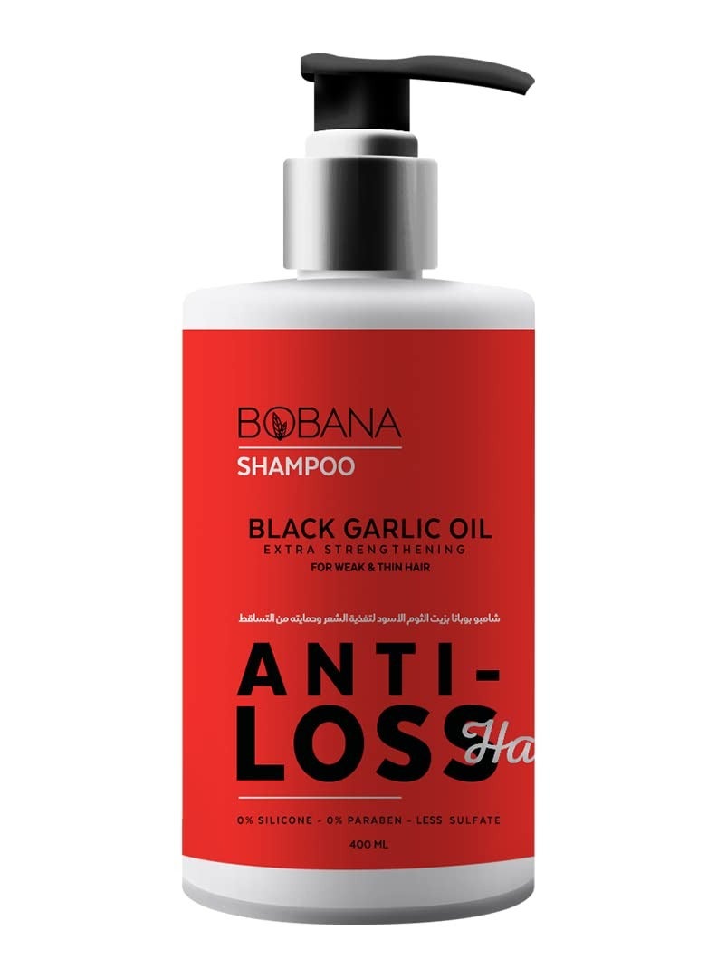 BOBANA Shampoo Anti-Loss For Weak & Thin Hair With Black Garlic Oil