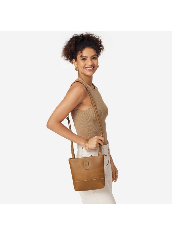 S-ZONE Leather Crossbody Bags for Women Small Over the Shoulder Purses and Handbags Trendy - Image 1