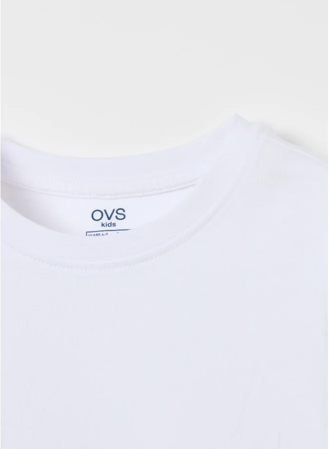 Ovs Organic cotton T-shirt with round neck