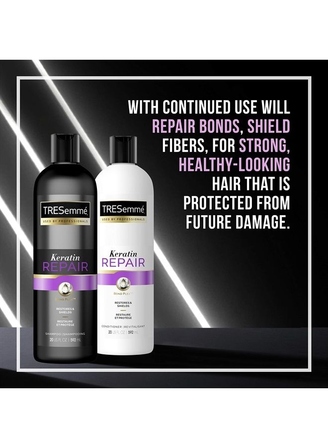 TRESemmé Shampoo for Damaged Hair Keratin Repair Restores and Shields Hair from Damage 20 oz - Image 3