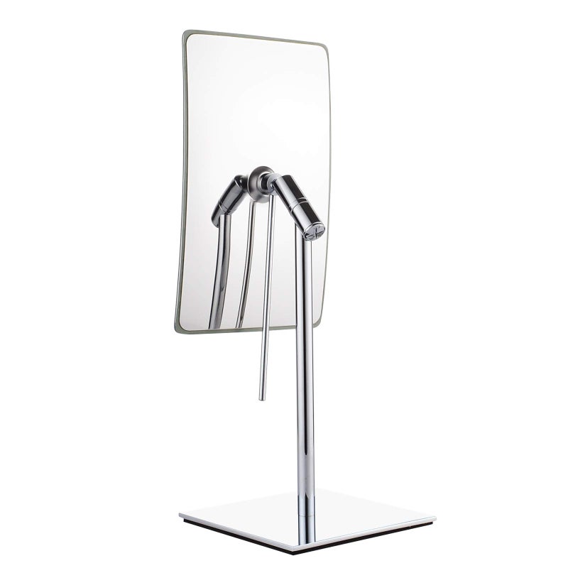 DOWRY 8 Inch 3X Magnified Tabletop Rectangular Adjustable Makeup Mirror,304 Stainless Steel, Gifts for Women Wife Mom Teengirls Polished Chrome (3X) - Image 2