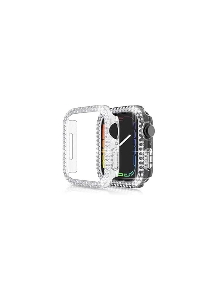 Generic - Compatible for Women Apple Watch  41mm, Bling Case Cover for iWatch Series 10 9 8 7 6 / SE 5 4 3 2 1 Ultra [No Screen Protector] (41mm, Clear) - Image 1