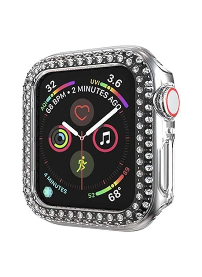 Generic - Compatible for Women Apple Watch  41mm, Bling Case Cover for iWatch Series 10 9 8 7 6 / SE 5 4 3 2 1 Ultra [No Screen Protector] (41mm, Clear) - Image 1