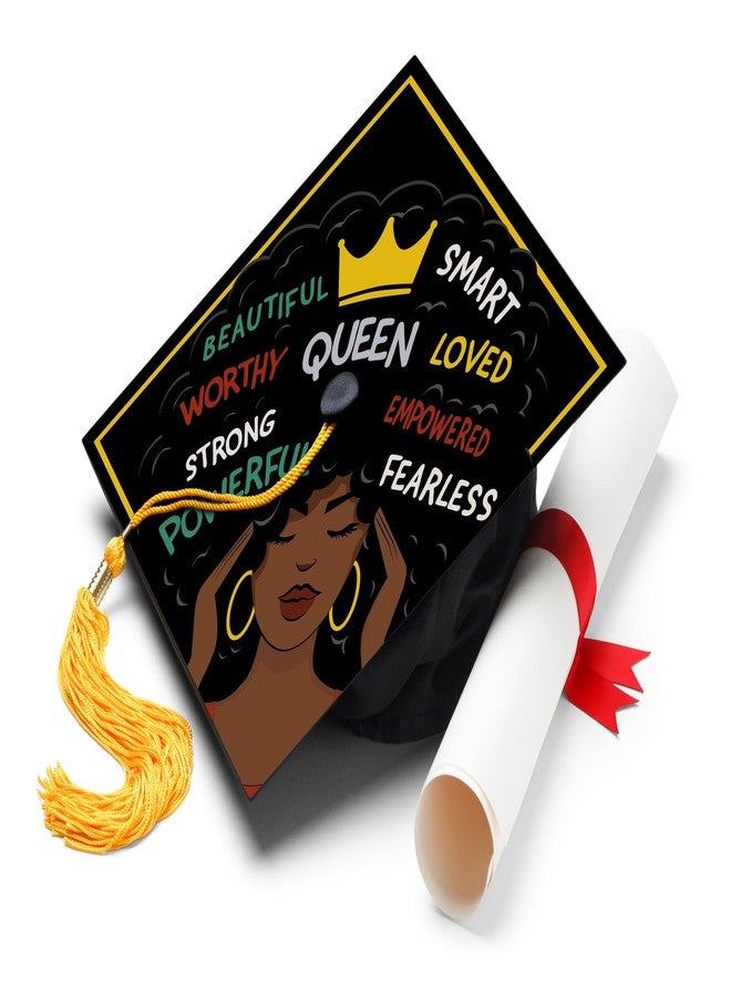 ADVANSYNC She Is Affirmations Graduation Cap Topper - Image 1