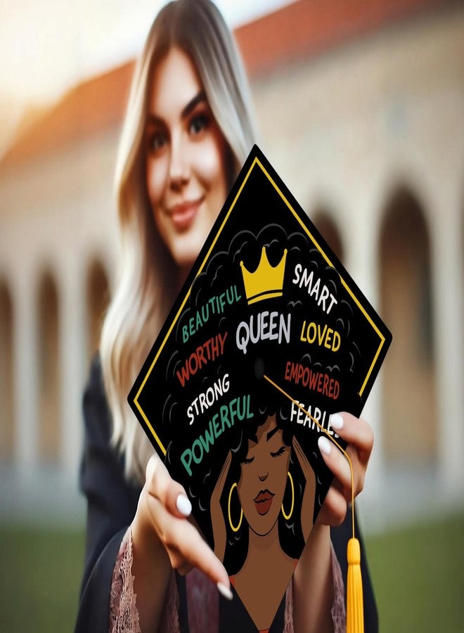 ADVANSYNC She Is Affirmations Graduation Cap Topper - Image 3