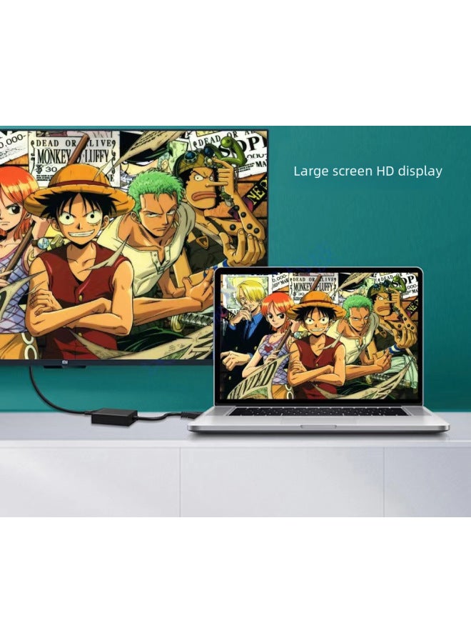 Usb To Vga Converter Computer To Monitor Expansion Screen Adapter Notebook To VGA Exclusive-Color:USB To VGA Black No-drive - Image 4