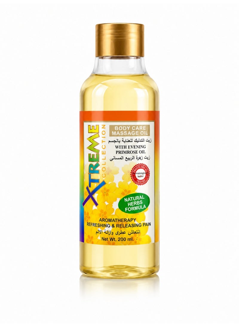 إكستريم زيت تدليك العناية بالجسم من XTREME Collection بزيت زهرة الربيع المسائي، 200 مل - Image 1