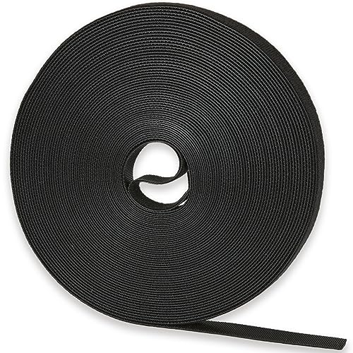 NBTORCH 50 ft x 1/2 inch Hook and Loop Roll, Reusable Fastening Cable Ties, Multi-Purpose Cable Management Wire Ties Cable Straps for Organizing Home, Office and Data Centers - Image 1