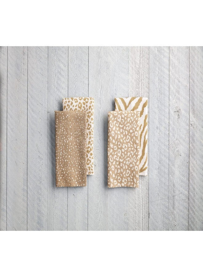 Mud Pie Leopard Towel Set, Fawn, 26" x 16.5" - Image 2