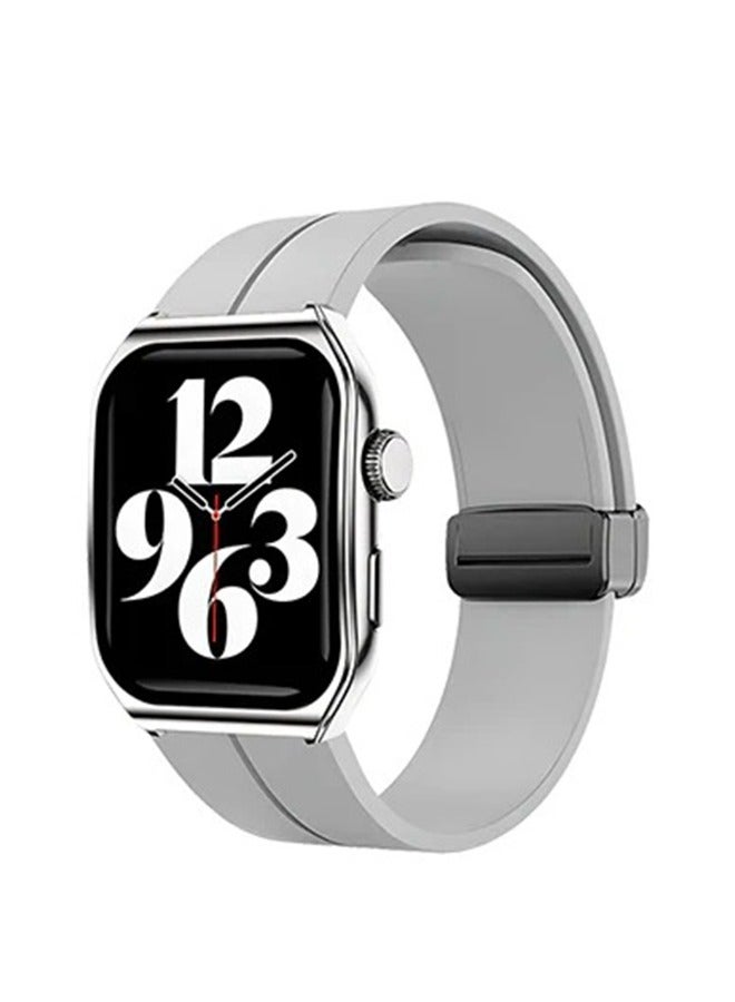 آي كروز رونتو فليكس – ساعة ذكية بشاشة منحنية 2.01 بوصة، مكالمات بلوتوث، مراقبة معدل ضربات القلب وSpO2، أوضاع رياضية متعددة، تنبيهات الرسائل، مقاومة للماء بمعيار IP67 - Image 1