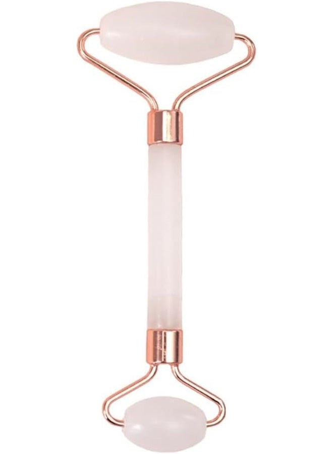 إسكدنيا أسطوانة اليشم، أداة تدليك للعناية بالبشرة للوجه والعينين والرقبة وجمال الوجه والجسم، تعمل على استرخاء عضلات الجسم وتخفيف الخطوط الدقيقة والتجاعيد، حجر الكوارتز الوردي - Image 1