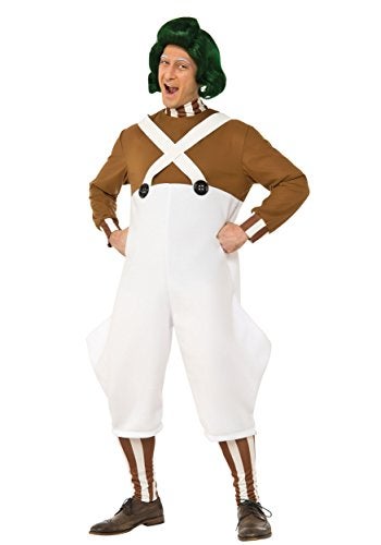 Rubies Willy Wonka and the Chocolate Factory: Oompa Loompa Costume for Adults, Men's Standard - Image 1