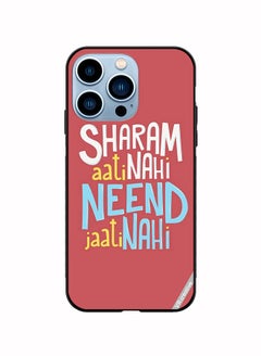 Protective Case Cover For Apple iPhone 14 Pro Sharam Ati Nahi Design Multicolour