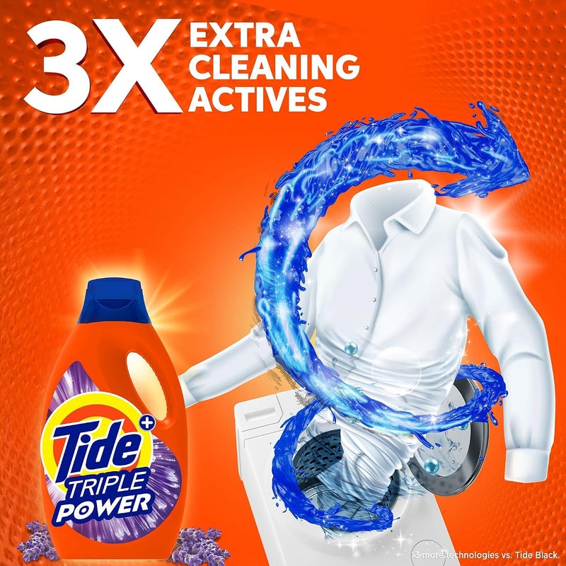 Tide Downy Lavender Fresh Laundry Detergent Power Gel 2 x 1.8Lt - Image 4