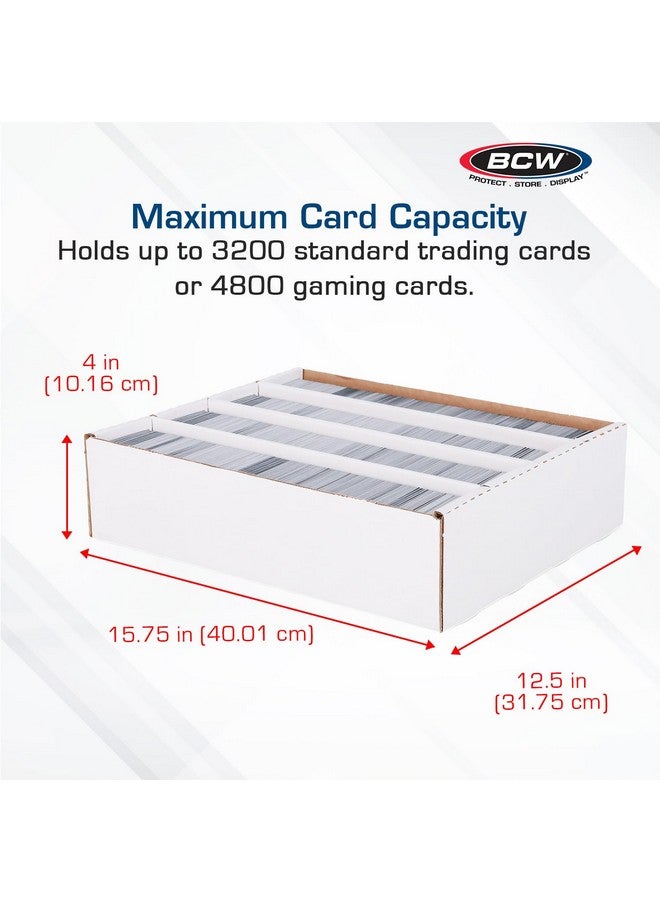 BCW 3200 Count Storage Box (Full Lid) - 5ct | Cardboard Box for Cards - Image 3
