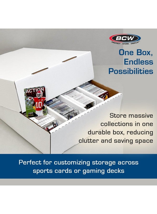 BCW 3200 Count Storage Box (Full Lid) - 5ct | Cardboard Box for Cards - Image 4