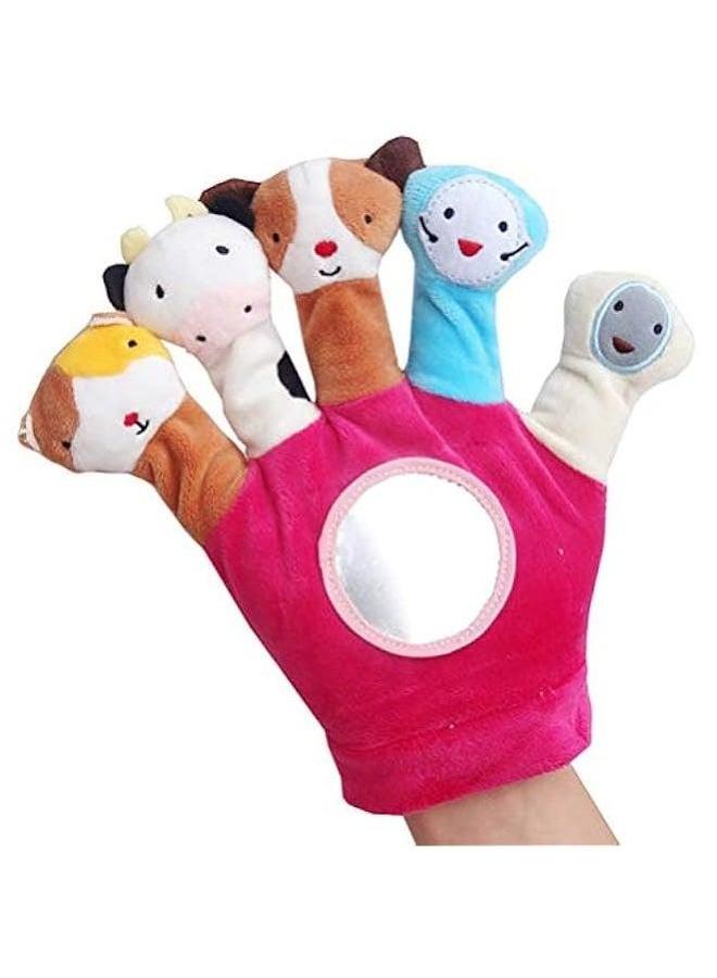 2Pcs Soft Finger Toy Puppets Flannelette Kids Gloves Animal Doll Hand Puppet Birthday Party Favor Gift for Baby Toddler Infant  - Image 3