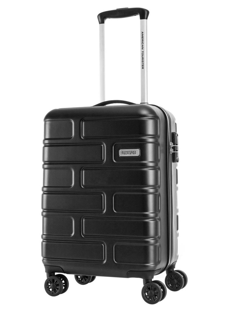 AMERICAN TOURISTER BRICKLANE HARD SPINNER 55CM CABIN BLACK WITH TSA - Image 1