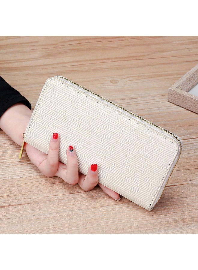 Mark Fairwhale New Water Ripple Long Leather Wallet 