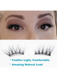 DAODER DAODER Eyelashes Half Lashes Natural Look Wispy Cat Eye Mink Lashes Flared Curly 15mm Fake Eye Lashes Extension Reusable Soft Light 3D False Eyelashes for Daily Wear 5 Pairs (8D Half Lashes Flared)  - Image 3