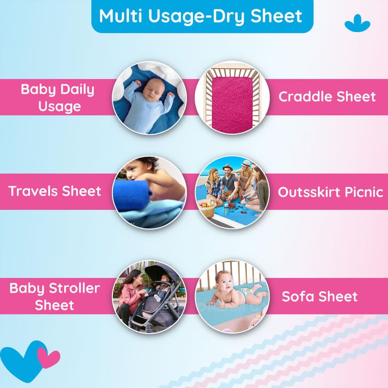 Bumtum Baby Dry Sheet Waterproof Soft Fleece Baby Bed Protector | Anti - Bacterial & Odour Free | Extra Absorbant, Reuseable & Washable (Olive, Small Size, 50 * 70cm, Pack of 1) - Image 5