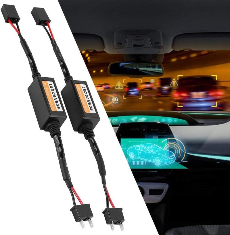 LED Decoder,LED Headlight Decoder,2Pcs LED Canbus Headlight Decoder Device Anti Flicker Resistors Error Canceller for H7 H7 Led Canbus Adapter canbus decoder oxilam car highlights led cancelers h7 - Image 2
