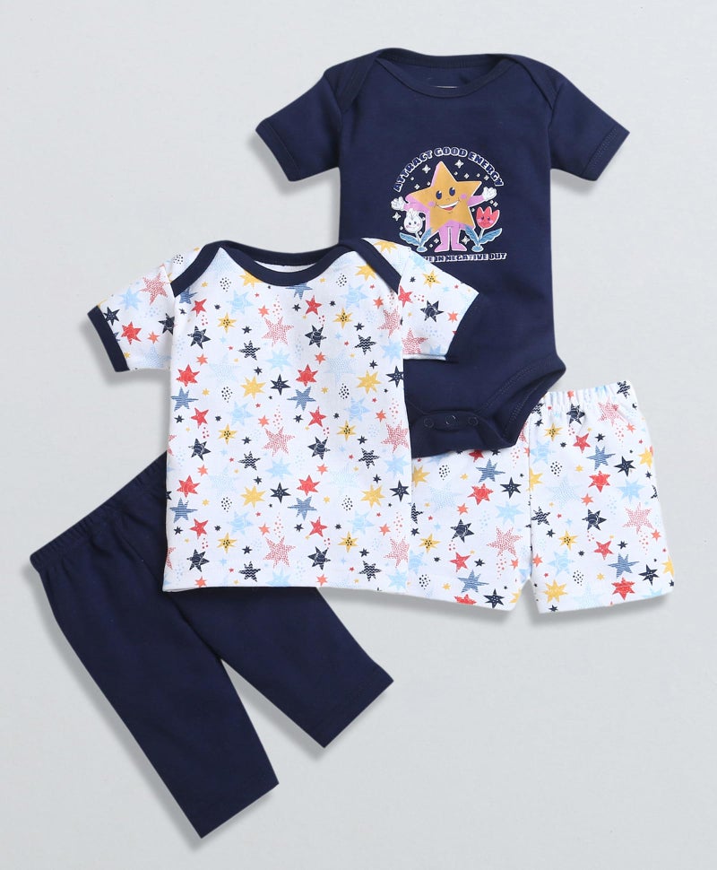 BUMZEE Navy & White Baby Boys Baby Gift Set Pack Of 13 Age - 0-3 Months (Peb9548-nbl.wht) - Image 3