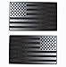 MULL Magnet American Black Flag Reflective Auto Decal for Cars Trucks 2pcs Forward and Reverse Set 5x3 Black - Image 2