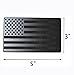 MULL Magnet American Black Flag Reflective Auto Decal for Cars Trucks 2pcs Forward and Reverse Set 5x3 Black - Image 3