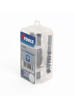 VTOOLS منشار ثقوب 20 مم بقاطع TCT مع لقم حفر، قاطعة ثقوب بمقدمة كربيد للمعادن الصلبة والفولاذ المقاوم للصدأ والخشب، VT3113  - Image 2