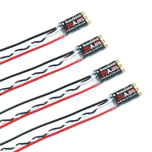 SoloGood 4Pcs 20A ESC Brushless Electronic Speed Controller DSHOT BLHeli_S 24S Lipo for FPV QAV Drone Multirotor Quadcopter - Image 1